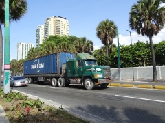 Mack CH613 Flatbed trailer 